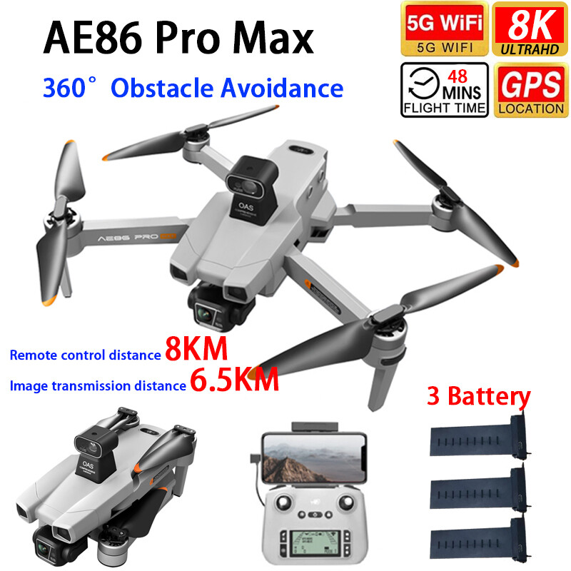 Drone Photogrammetry - Профессиональный дрон AERC AE86ProMax с GPS,