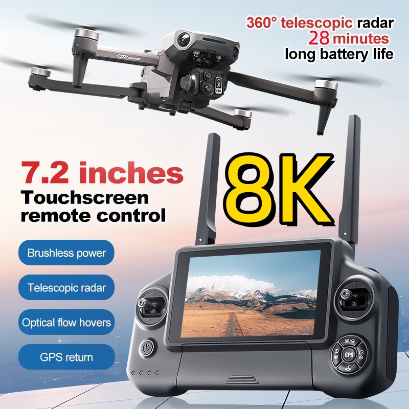 Квадрокоптер 8K с 3-осевым под – обзор и цена Drone Cinematic
