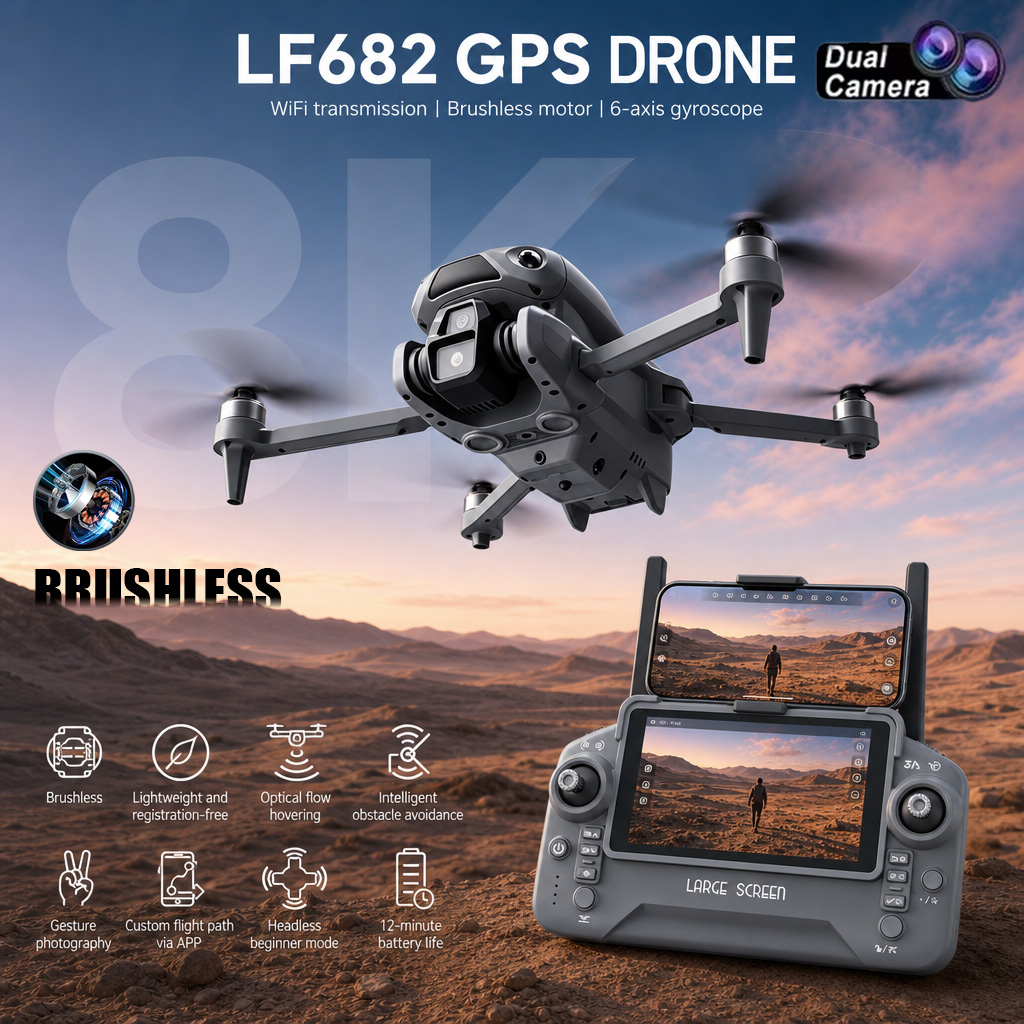 Новый дрон LF682 с двойной кам – обзор и цена Drone Surveying